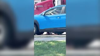 Last Seconds Of Live Of A Woman In Canada After She Was Struck By A Dump Truck