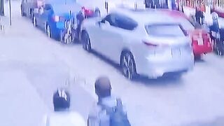 Motorist  hit with car