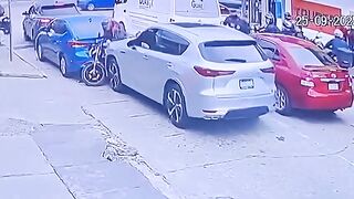 Motorist  hit with car