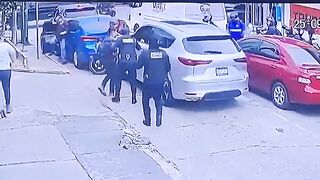 Motorist  hit with car