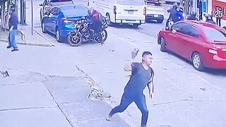 Motorist  hit with car