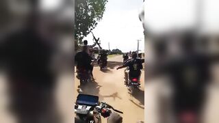 Notorious Gang Leader Killed And Dragged By Vigilantes In Nigeria