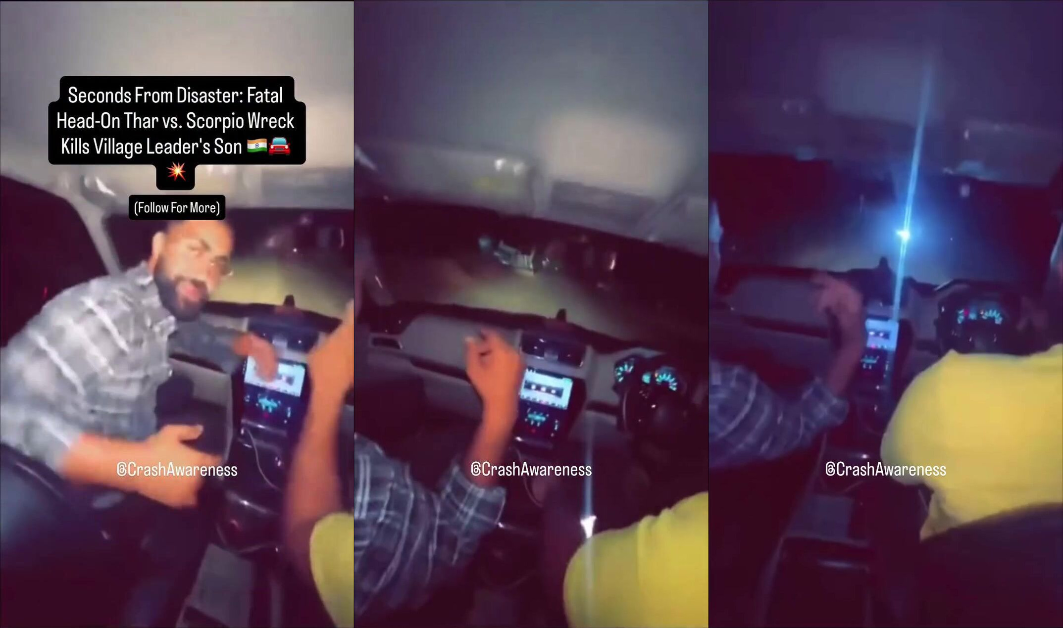 Dudes going over 60 on the road killed