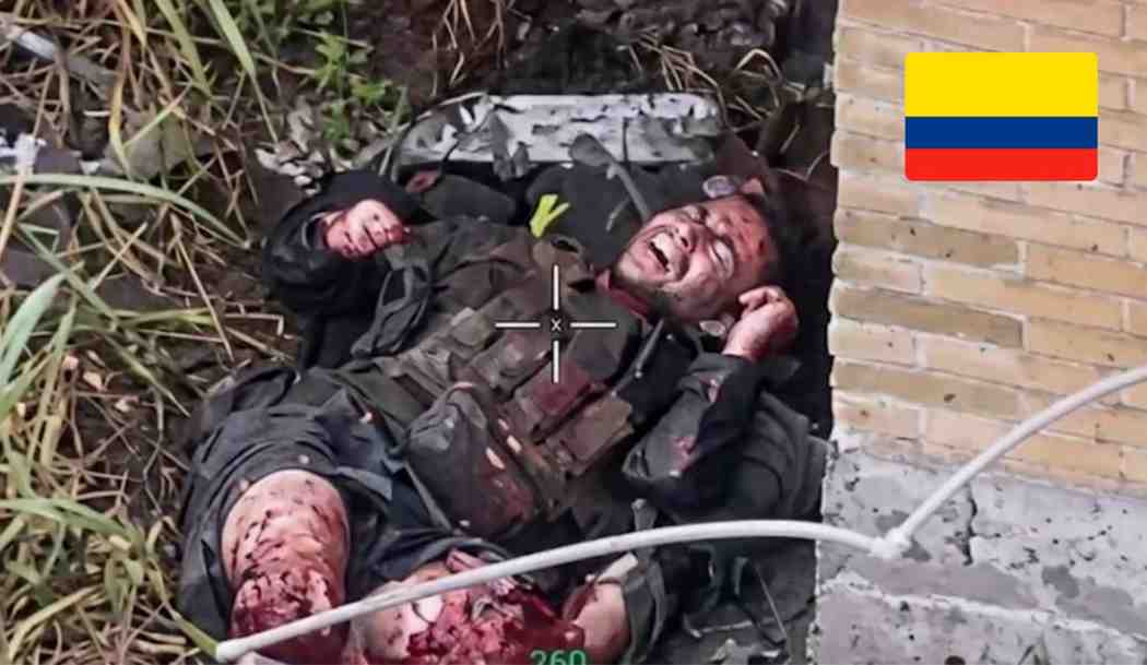 Colombian merc crying after losing his legs (Like a bitch)