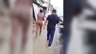 Fully Naked Woman Abandoned By Group Of Men In State Of Intoxication