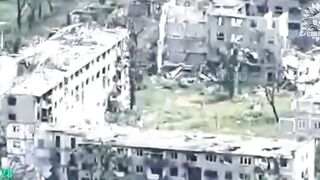 Body of pedoruzzian invader threw off the window on 100 meters by blast wave