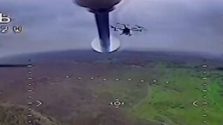 Russian drones hunting Ukrainian drones.