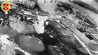 Russian drones hunting Ukrainian drones.