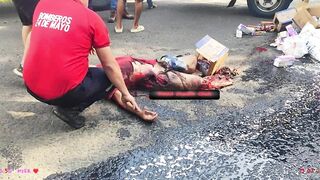 crashed head-on
