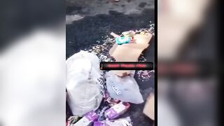 crashed head-on