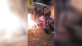 Caught With A Stolen Motorcycle Man Tortured By Vigilantes