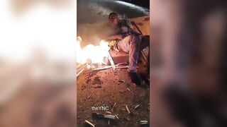 Caught With A Stolen Motorcycle Man Tortured By Vigilantes