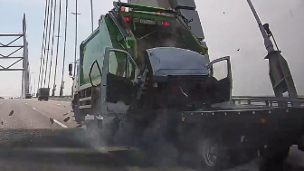 Collision Between Tow Truck And Garbage Truck Leaves One Dead