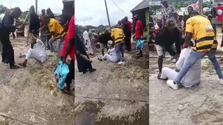 Man Caught Stealing, Clubbed And Kicked By Angry Locals