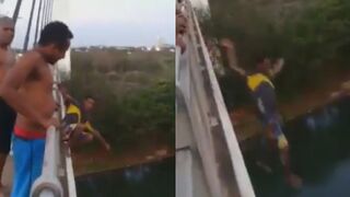 Man Jumps From A Tall Bridge, Drowns In Front Of Friends In Brazil