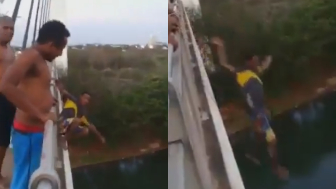 Man Jumps From A Tall Bridge, Drowns In Front Of Friends In Brazil
