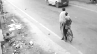 Cyclist Loses Balance And Falls Under Mixer Truck, Dies Instantly