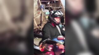 Off Duty Cop Riding Motorcycle Dies After Crashing Into Garbage Truck (Aftermath)