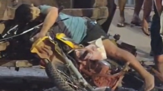 Off Duty Cop Riding Motorcycle Dies After Crashing Into Garbage Truck (Aftermath)