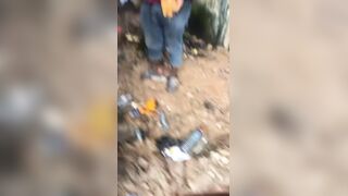 Man Caught Defecating in an Uncompleted House And Forced To Stuff His Shit In His Pockets