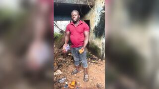 Man Caught Defecating in an Uncompleted House And Forced To Stuff His Shit In His Pockets