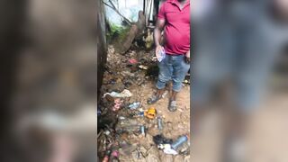 Man Caught Defecating in an Uncompleted House And Forced To Stuff His Shit In His Pockets