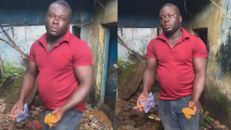 Man Caught Defecating in an Uncompleted House And Forced To Stuff His Shit In His Pockets