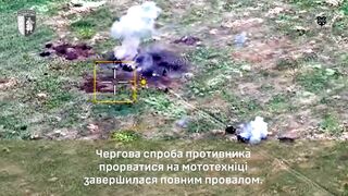 Failed Russian attack in the Orikhiv sector (bonus suicide).