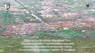 Failed Russian attack in the Orikhiv sector (bonus suicide).