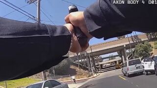 Armed Male Chased And Shot By Entire Army Of LAPD COPS