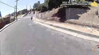 Armed Male Chased And Shot By Entire Army Of LAPD COPS