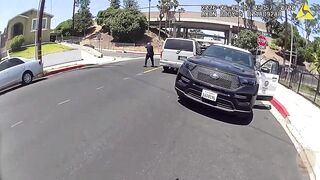 Armed Male Chased And Shot By Entire Army Of LAPD COPS