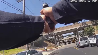Armed Male Chased And Shot By Entire Army Of LAPD COPS