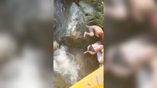 Biker Dies and  Girlfriend Injured After Falling Into River
