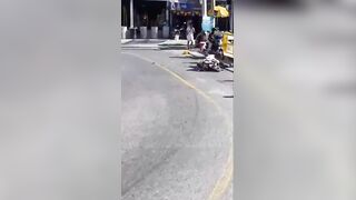 Biker Dies and  Girlfriend Injured After Falling Into River