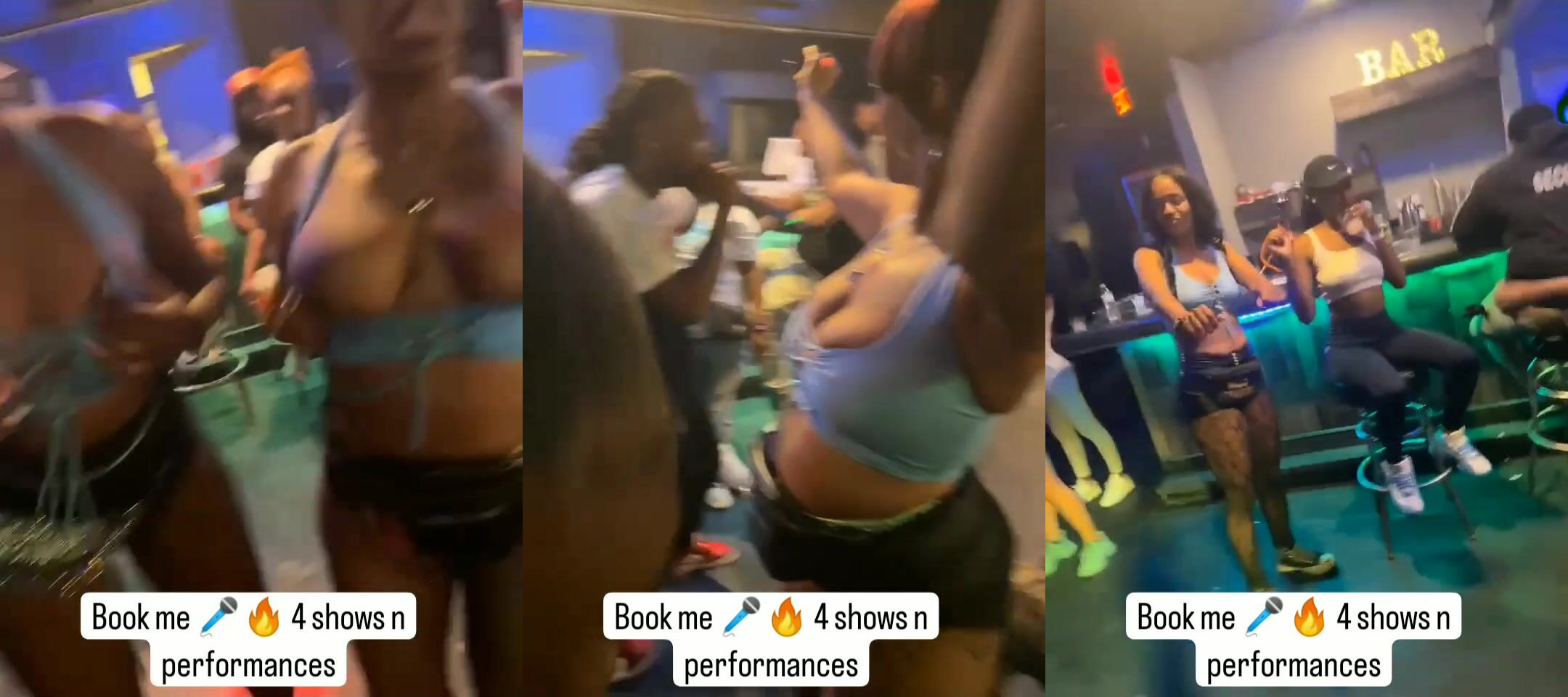 Titties come out at bar