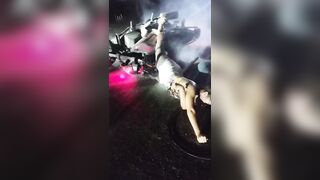 2 motorists electrocuted when their motorcycle connects with live wire