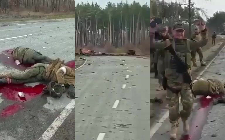 Classic: Execution of Russians near Kyiv.