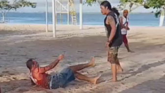Man Makes Last Steps Before  Dying After Being Stabbed On The Beach