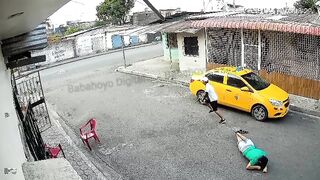 Man Talking On Phone Surprised By Gunman In Broad Daylight