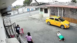 Man Talking On Phone Surprised By Gunman In Broad Daylight