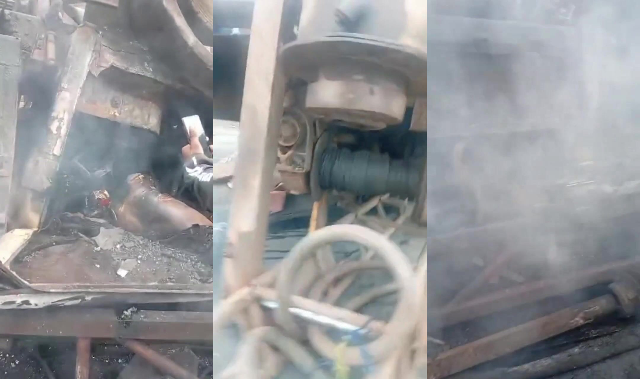 Truck overturns killing one man