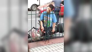 E-Biker Rider Fell On Sharp Fencing While Suffering an Epileptic Seizure