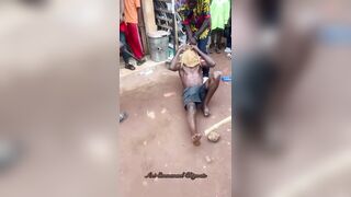 Man Caught Stealing And Punished By Vendors