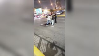 Drunk Dude Falls From An Overpass Breaking Legs