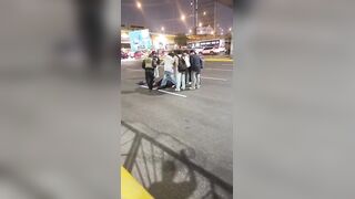 Drunk Dude Falls From An Overpass Breaking Legs