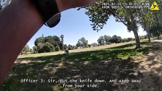 Knife Wielding Killer Of His Nine-Year-Old Son Shot 14 Times By California Cops
