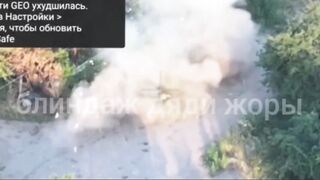 What is the Ukrainian doing?