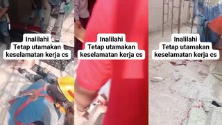 Man falls from scaffolding