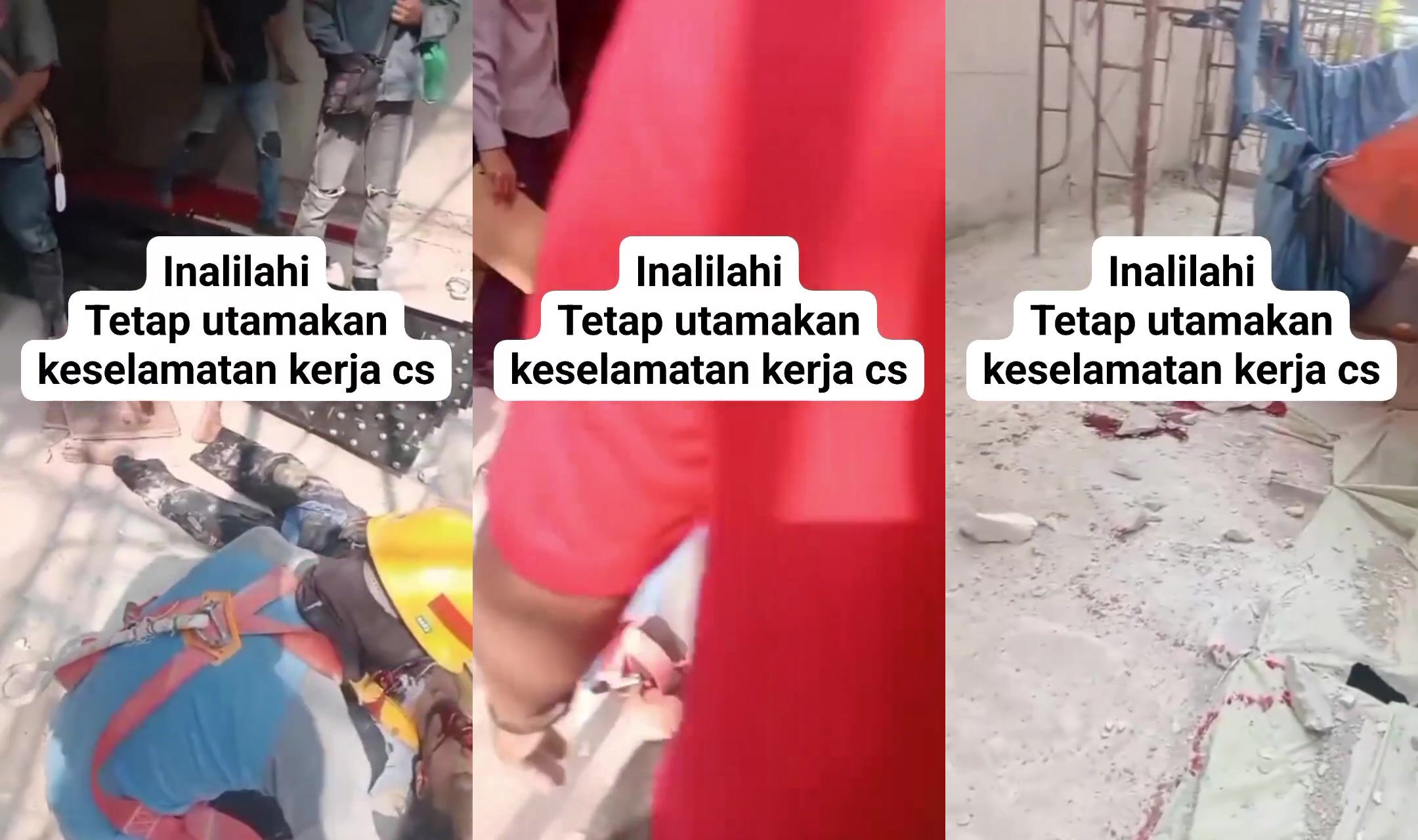 Man falls from scaffolding